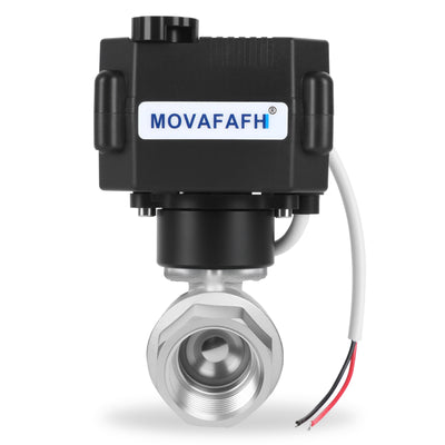 1/2" DN15  ,stianless steel,Motorized Ball Valve, 3 wire 1 point control ,with position indicator and manual override，DC5V,DC9-35V, AC220V