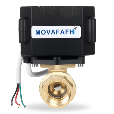 1‘’ DN25 Brass,Motorized Ball Valve , 3 Wire 2 Point Control，DC9-24V