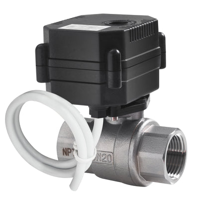 1/4" DN8 Stainless Steel ,Motorized Ball Valve, 2 Wire Reverse Polarity,DC9-24V