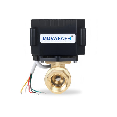 1"  DN25,Brass ,Motorized Ball Valve ,5 Wire Electrical Ball Valve,with Signal Feedback,DC9-24V