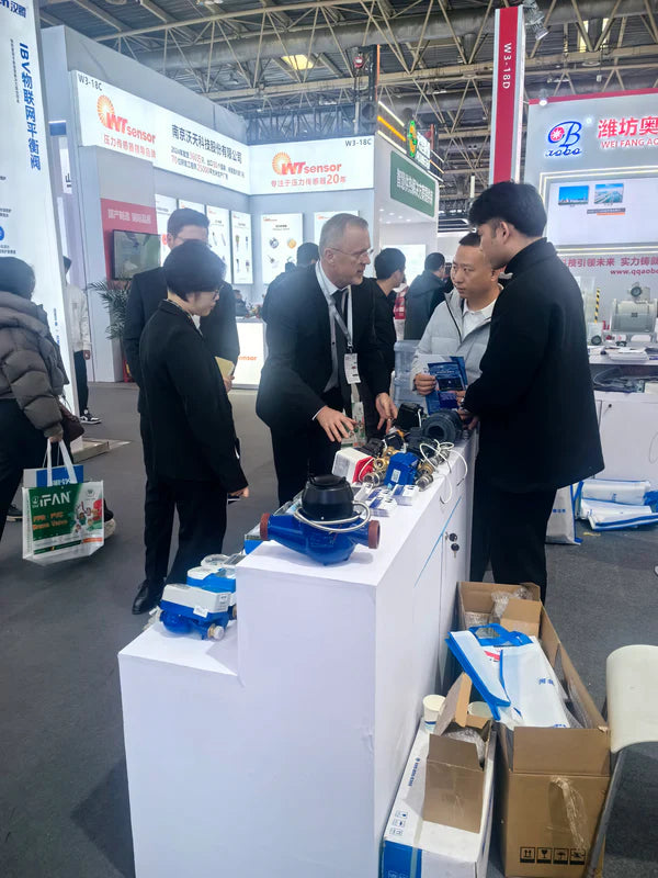 Movafafh electric ball valves showcased at the international expo.