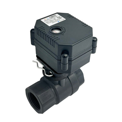 1/2" DN15 UPVC,Motorized Ball Valve, 2 Wire Auto Return,AC110-230V